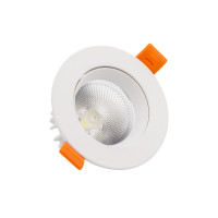 Foco Downlight LED COB Direccionable Circular 7W Blanco