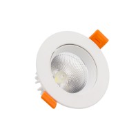 Foco Downlight LED COB Direccionable Circular 9W Blanco