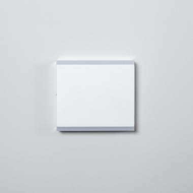 Imagen de Aplique de Pared Exterior LED 6W Aluminio Iluminación Doble Cara Cuadrado Blanco Orus
