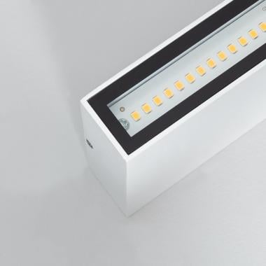 Imagen de Aplique de Pared Exterior LED 10W Aluminio Iluminación Doble Cara Rectangular Blanco Luming II