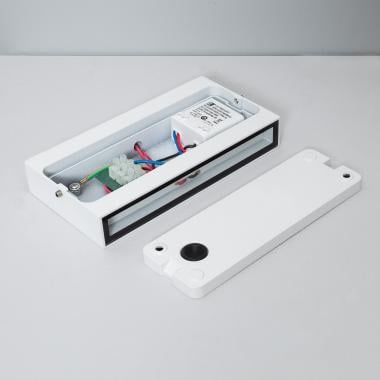Imagen de Aplique de Pared Exterior LED 10W Aluminio Iluminación Doble Cara Rectangular Blanco Luming II
