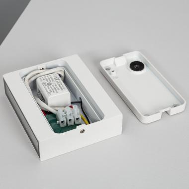 Imagen de Aplique de Pared Exterior LED 6W Iluminación Doble Cara Cuadrado Blanco Kaysa