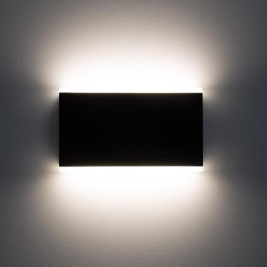 Imagen de Aplique de Pared Exterior LED 10W Aluminio Iluminación Doble Cara Rectangular Negro Hera