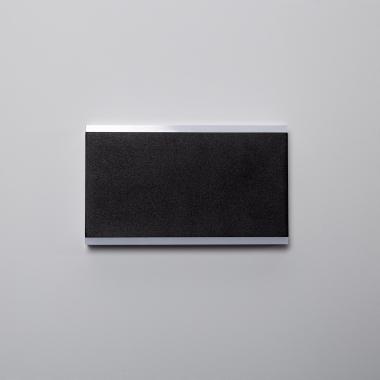 Imagen de Aplique de Pared Exterior LED 10W Aluminio Iluminación Doble Cara Rectangular Negro Hera