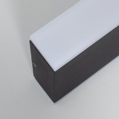 Imagen de Aplique de Pared Exterior LED 10W Aluminio Iluminación Doble Cara Rectangular Negro Hera