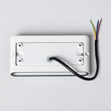 Imagem de Aplique de Parede Exterior LED 12W Alumínio Retangular Iluminação Dupla Luming Branco 