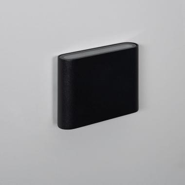 Imagem de Aplique de Parede Exterior LED 6W Iluminação Dupla Face Alumínio Quadrado Preto Luming