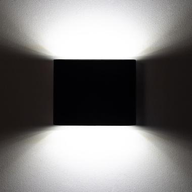 Imagem de Aplique de Parede Exterior LED 6W Iluminação Dupla Face Alumínio Quadrado Preto Luming
