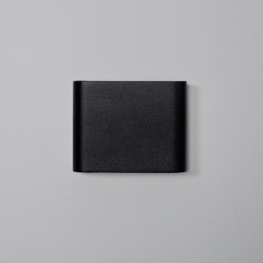 Imagem de Aplique de Parede Exterior LED 6W Iluminação Dupla Face Alumínio Quadrado Preto Luming
