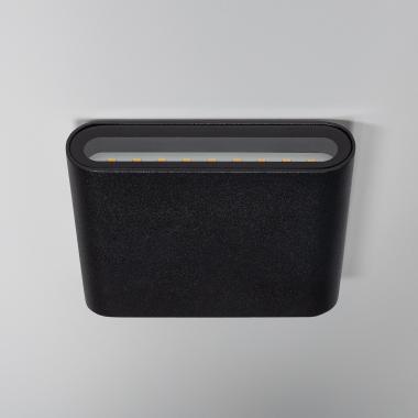 Imagem de Aplique de Parede Exterior LED 6W Iluminação Dupla Face Alumínio Quadrado Preto Luming