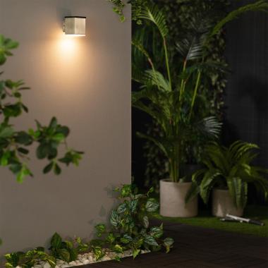 Imagen de Aplique de Pared Exterior Solar LED de Acero Inoxidable Jafaro