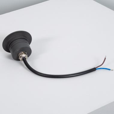 Imagen de Baliza Exterior LED Empotrable Suelo 1L 24V DC Loto Negro