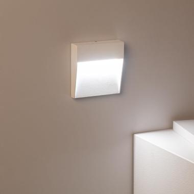 Imagem de Aplique de Parede LED 4W de Alumínio Quadrado Jade Branco