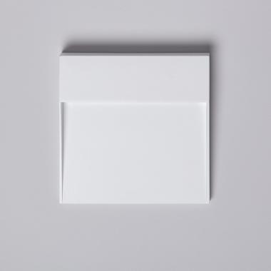 Imagem de Aplique de Parede LED 6.5W de Alumínio Quadrado Jade Branco