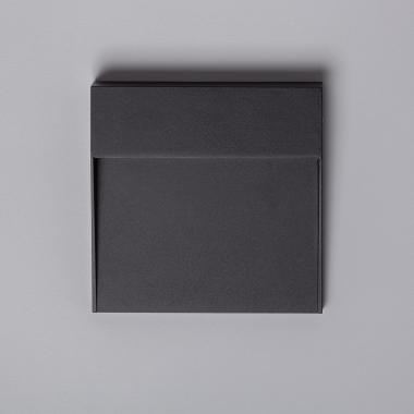 Imagem de Aplique de Parede LED 6.5W de Alumínio Quadrado Jade Preto