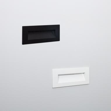 Imagem de Baliza Exterior LED 6W Encastrável Parede Retangular Branca Groult