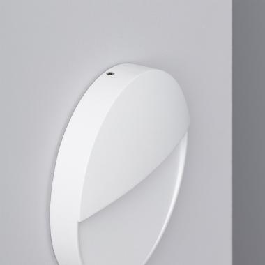 Imagem de Aplique de Parede LED 4W de Alumínio Circular Jade Branco
