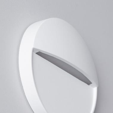 Imagem de Aplique de Parede LED 4W de Alumínio Circular Jade Branco