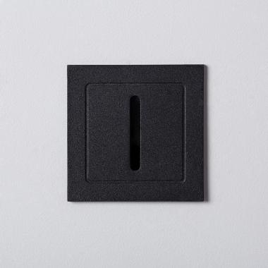 Imagem de Baliza Exterior LED 3W Encastrável de Parede Preto Linear Wabi