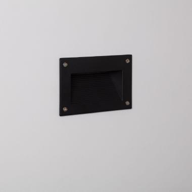 Imagen de Baliza Exterior LED 3W Empotrable Pared Negro Olite