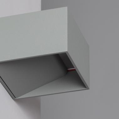 Imagen de Aplique de Pared LED 6W de Aluminio Iluminación Doble Cara Lico Gris Claro