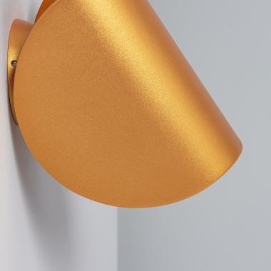 Imagem de Aplique de Parede LED 6W de Alumínio Iluminação Dupla Gaia  Dourado