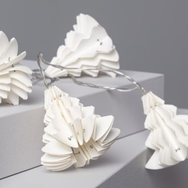 Imagem de Grinalda de Luzes LED Árvore Papel com Bateria 2.1m