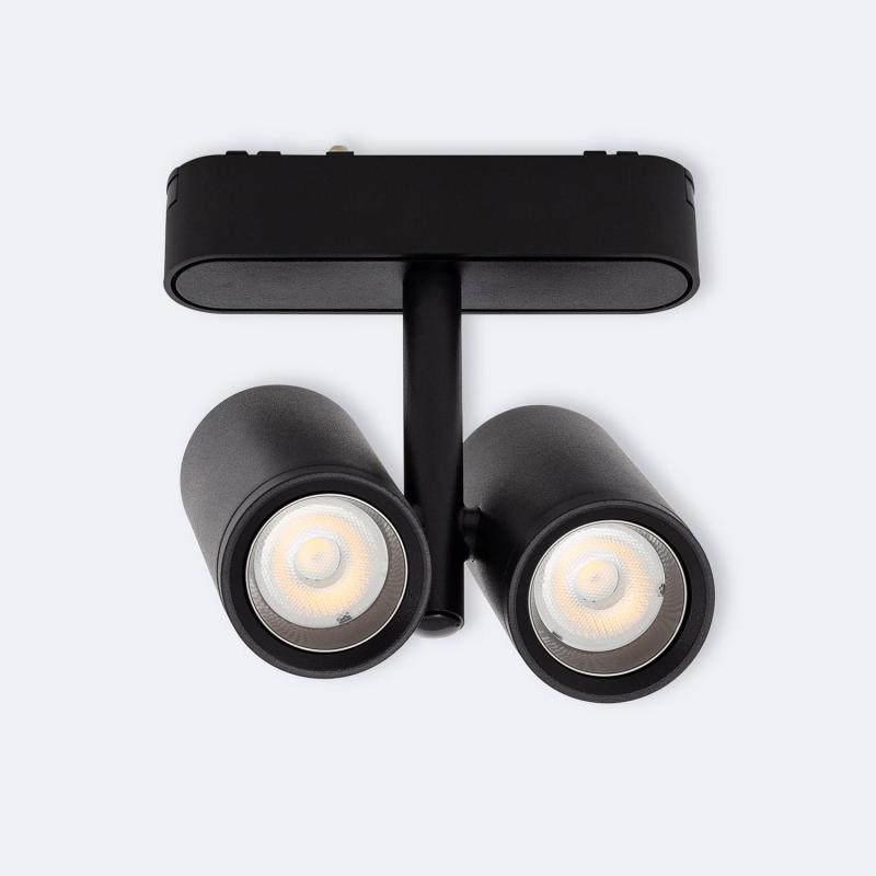Imagem de Foco Carril Duplo Cuarzo LED Magnético 25mm SuperSlim 16W 48V Preto
