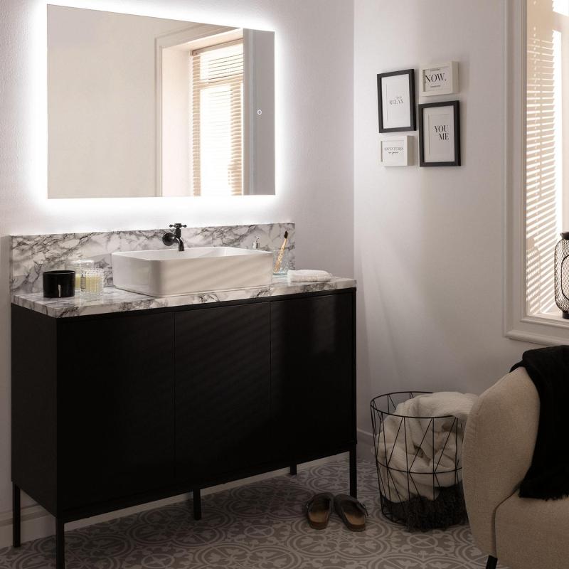 Imagem de Espelho Casas de Banho com Luz LED 98x68 cm Big Mason