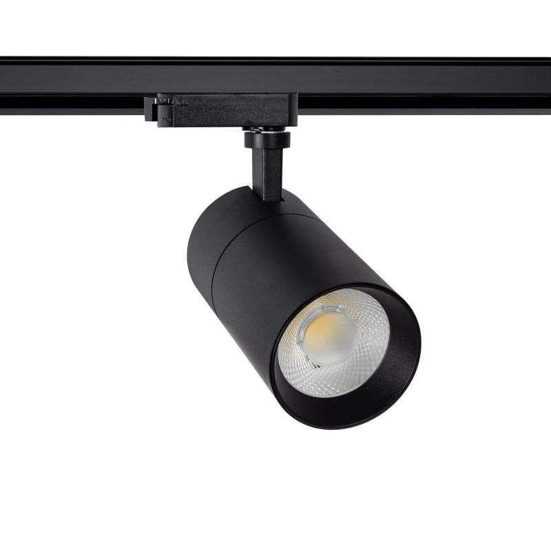 Imagem de Foco LED Mallet Preto 30W Regulável para Carril Monofásico UGR 15