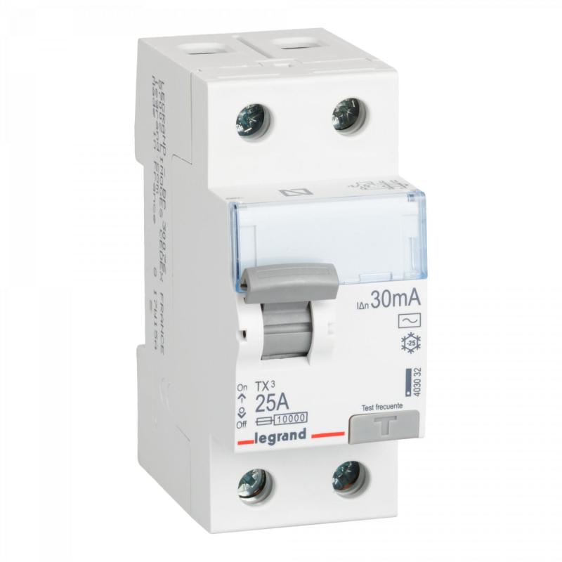 Imagen de Interruptor Diferencial Industrial 2P-30mA 25-40A 10kA Clase AC LEGRAND TX³ 403032