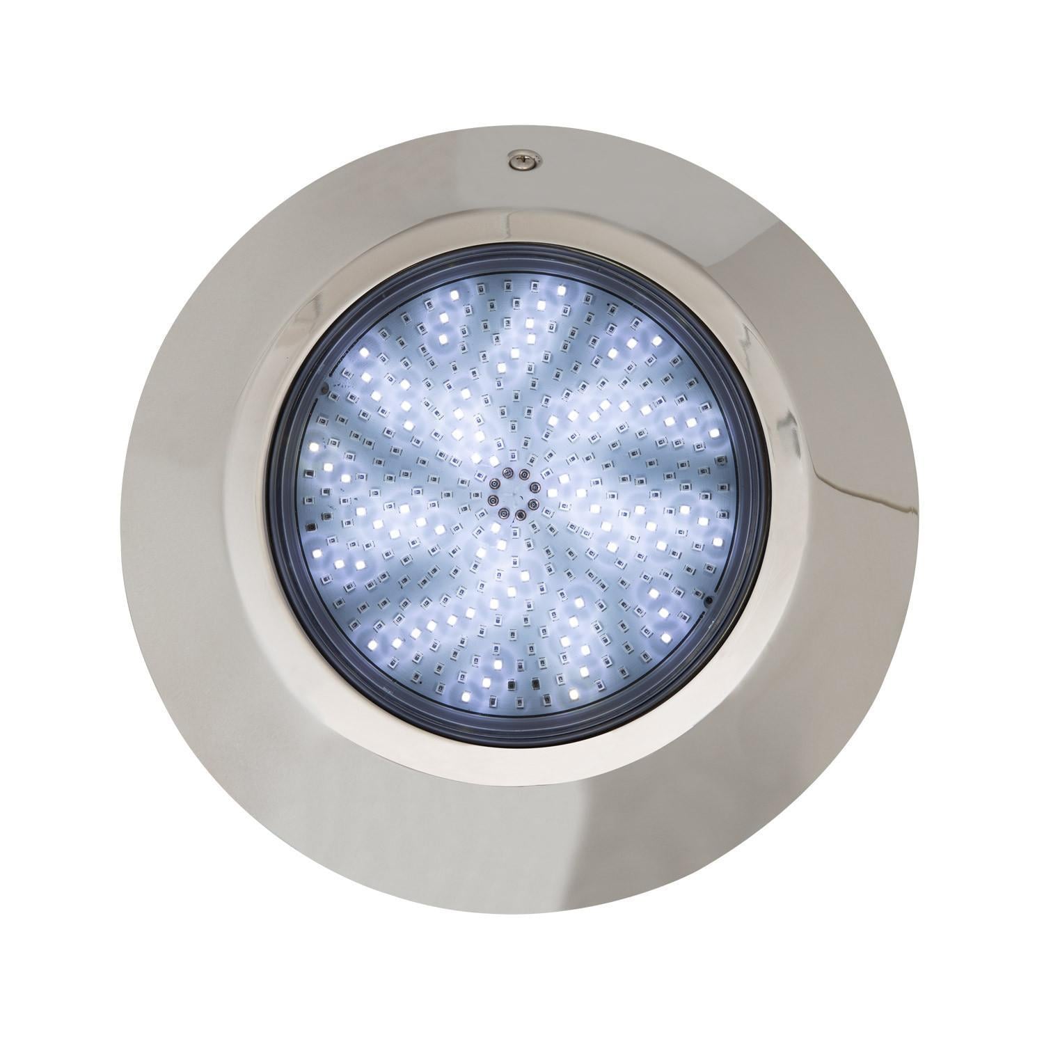 Foco Piscina Superficie LED RGBW Sumergible 12V DC IP68 Acero Inoxidable 24W