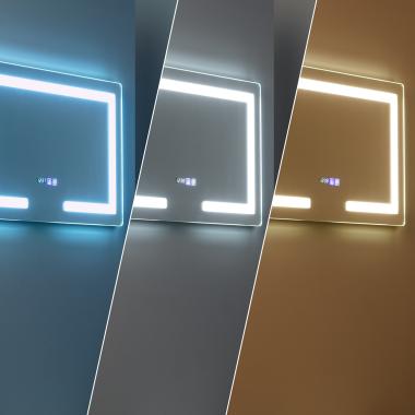 Imagem de Espelho LED Anti-embaçante Táctil 40x70 cm Seona