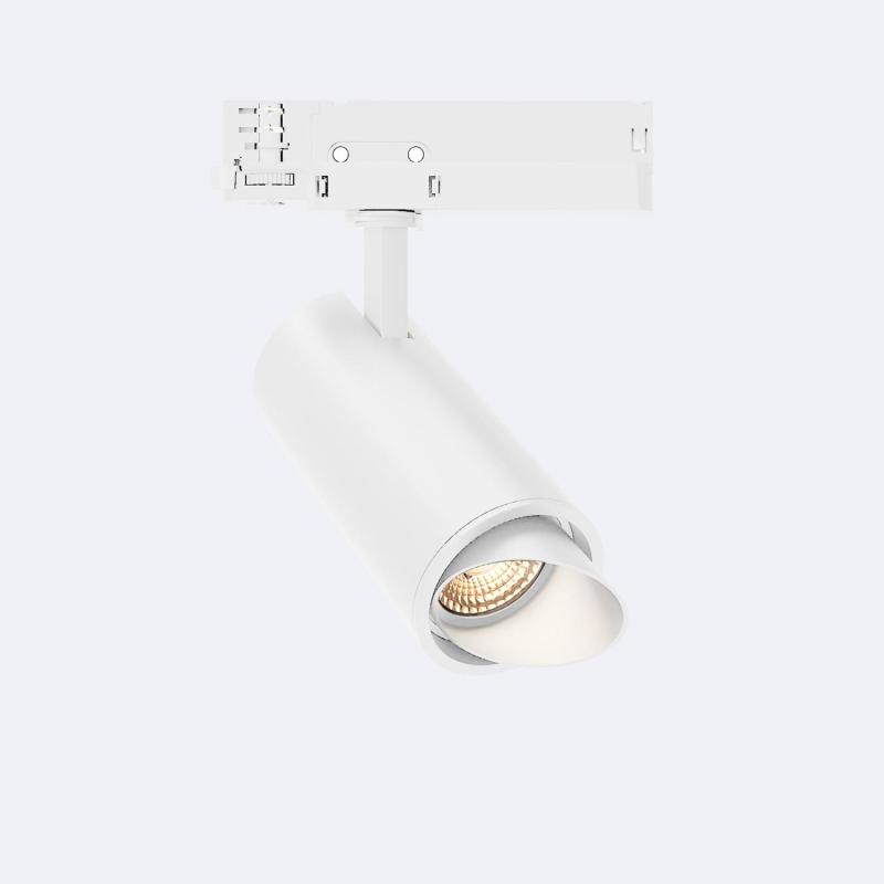 Imagen de Foco Carril LED Trifásico 30W Fasano Cilindro Bisel Regulable DALI Blanco