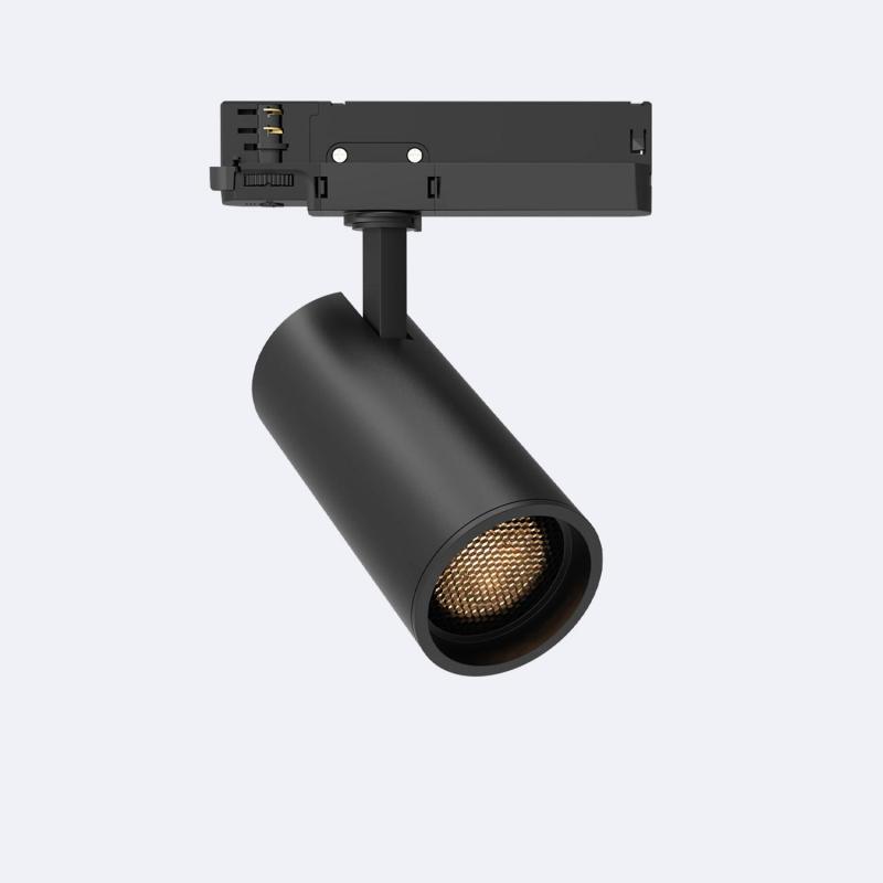Imagen de Foco Carril LED Trifásico 20W Fasano Antideslumbramiento Regulable Negro