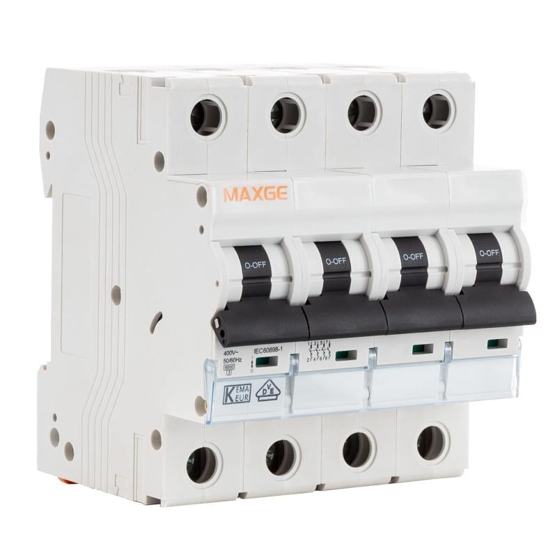 Imagen de Interruptor Magnetotérmico Industrial MAXGE 4P 10-63A 10kA Curva C