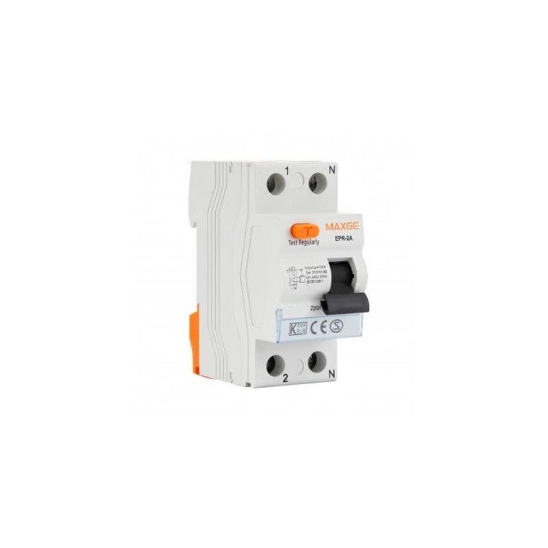 Imagen de Interruptor Diferencial Industrial 2P 300mA 63A 10kA Clase AC MAXGE