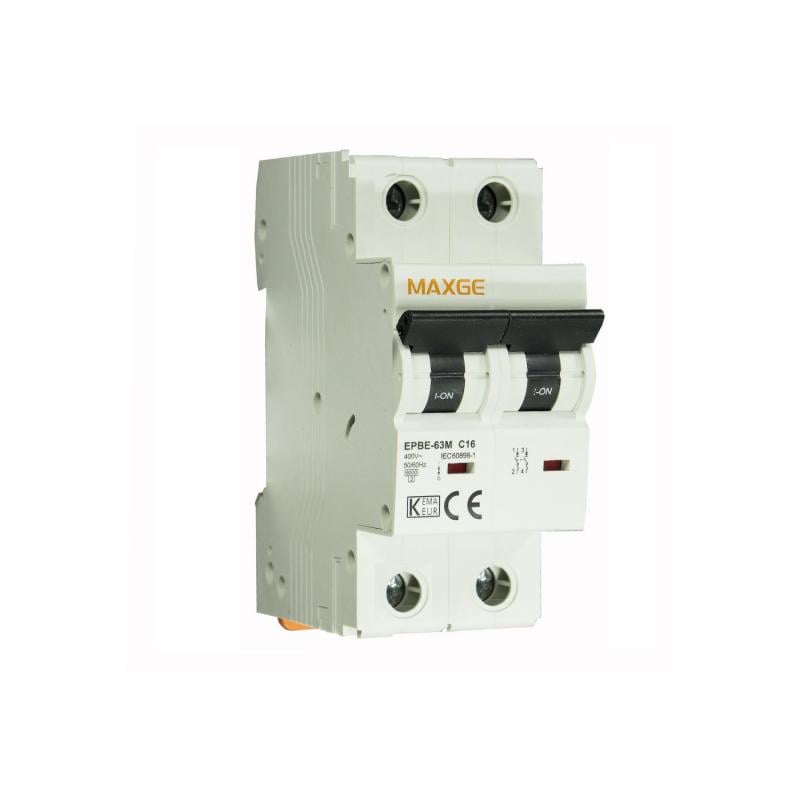 Imagen de Interruptor Magnetotérmico 2P 6-40A 6kA Curva C Residencial/Terciario MAXGE Alpha +