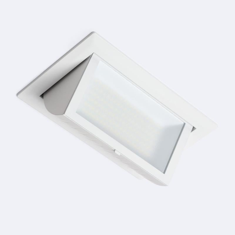 Imagen de Downlight LED 40W Rectangular Direccionable Chip OSRAM CCT Seleccionable 120 lm/W Corte 227x130 mm