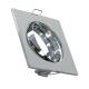 Imagem de Aro Downlight Quadrado Basculante para Lâmpada LED GU10/GU5.3 Corte Ø 72 mm