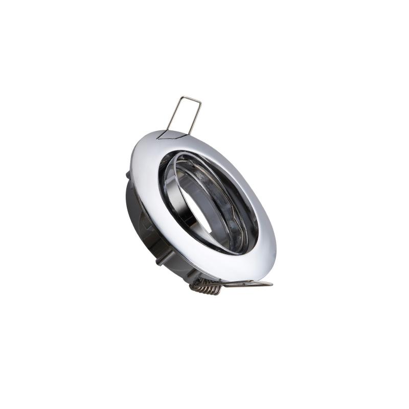 Imagen de Aro Downlight Circular Basculante para Bombilla LED GU10 / GU5.3 Corte Ø 72 mm