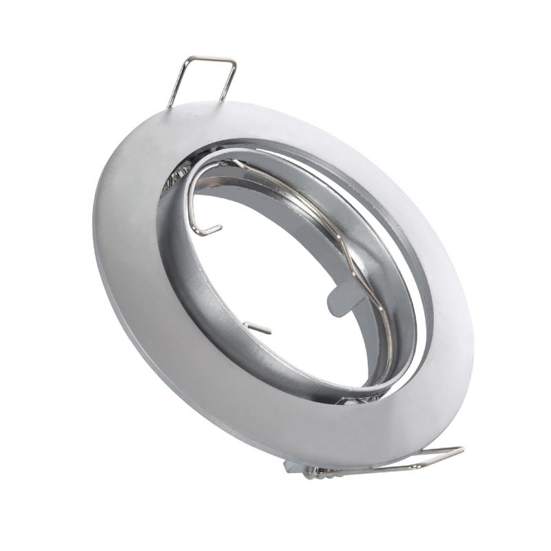 Imagen de Aro Downlight Circular Basculante para Bombilla LED GU10 / GU5.3 Corte Ø 72 mm