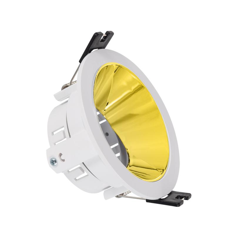 Imagen de Aro Downlight Cónico Reflect Excentrico para Bombilla LED GU10/ GU5.3 Corte Ø 75 mm