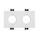 Imagem de Aro Downlight Quadrado Basculante para duas Lámpada LED GU10 / GU5.3 Corte 75x150 mm