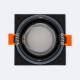 Imagem de Aro Downlight Quadrado IP65 para Lâmpada LED GU10 Corte Ø75 mm