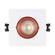 Imagen de Aro Downlight Cuadrado Basculante de Colores para Bombilla LED GU10 / GU5.3 Corte Ø80 mm