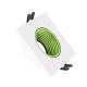 Imagen de Aro Downlight Cuadrado Basculante de Colores para Bombilla LED GU10 / GU5.3 Corte Ø80 mm
