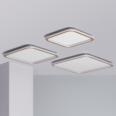 Imagen de Plafón LED 40W Cuadrado Aluminio 610x610 mm CCT Seleccionable Allharo