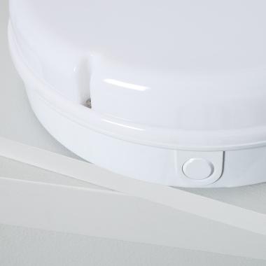 Imagem de Plafón LED 24W Circular para Exterior Ø285 mm IP65 com Sensor de Movimento PIR e Luz de Emergência IP65 Hublot 