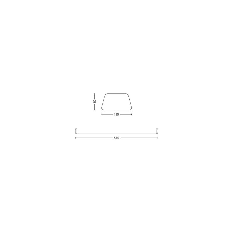Imagem de Plafón Linear LED PHILIPS Softline 600mm 24W